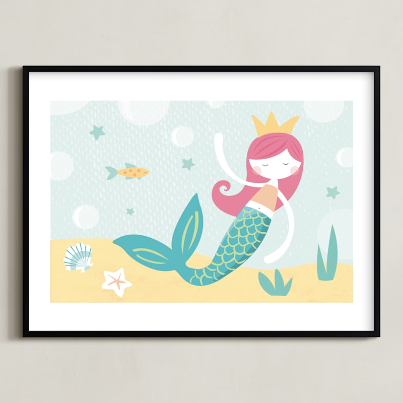 "siren's song no. 2" - Art Print by peetie design in beautiful frame options and a variety of sizes.