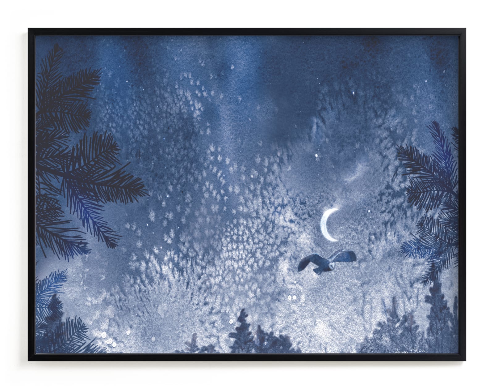 "Goodnight Owl" by Tracy Ann in beautiful frame options and a variety of sizes.