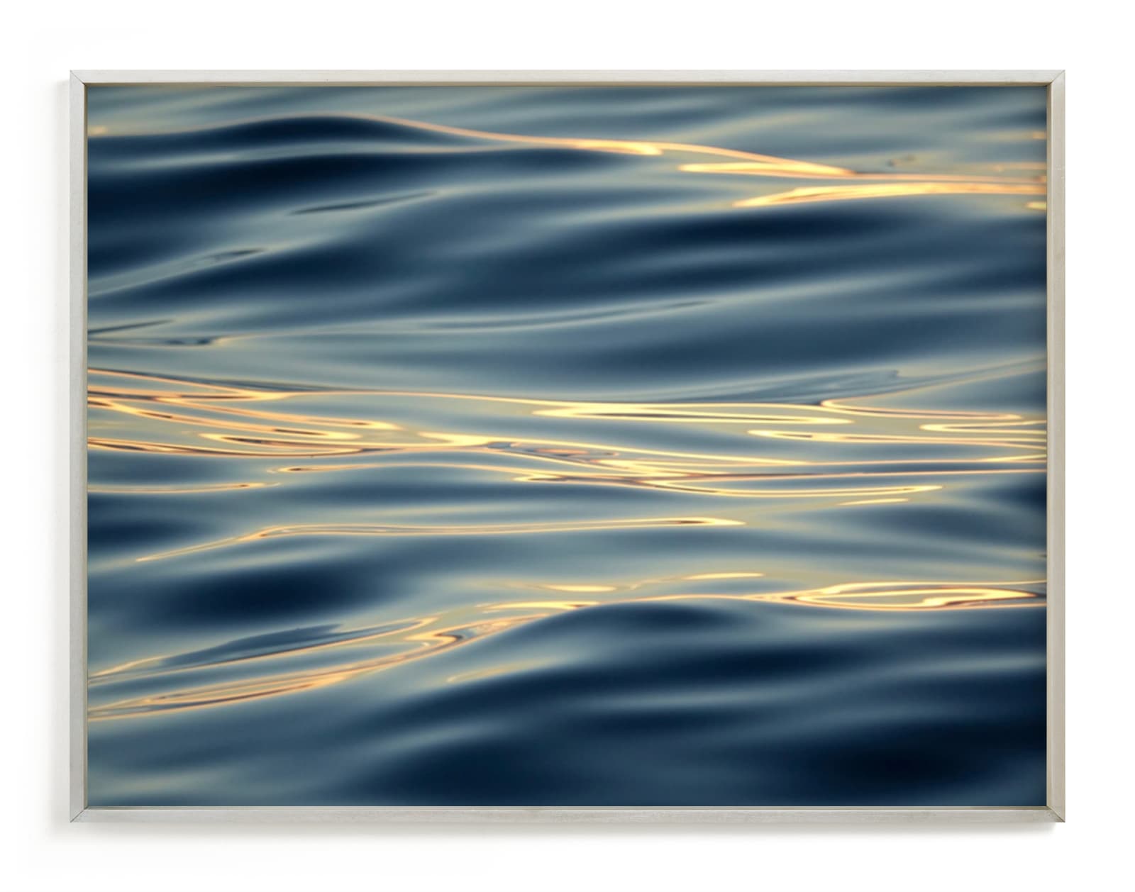 "Gold On the Water" - Art Print by Jan Kessel in beautiful frame options and a variety of sizes.