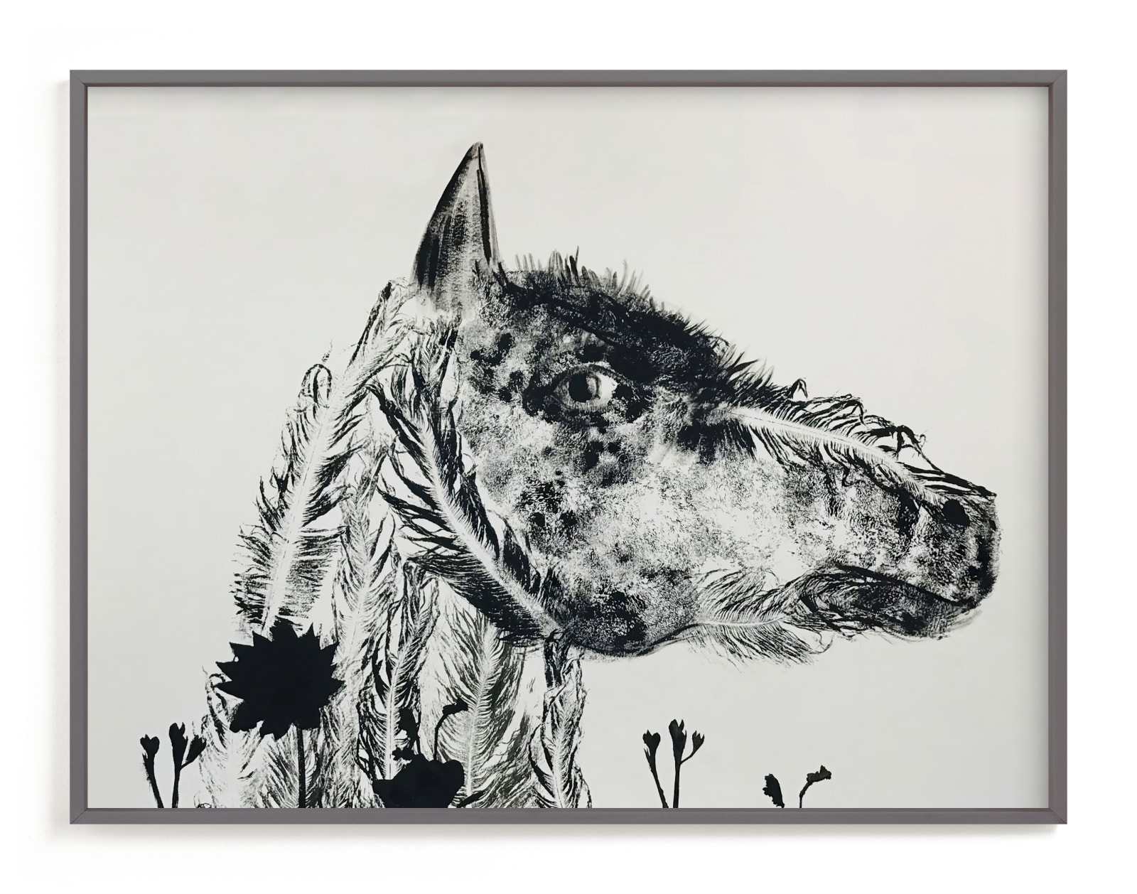 "Horse" - Limited Edition Art Print by Holly Hudson in beautiful frame options and a variety of sizes.