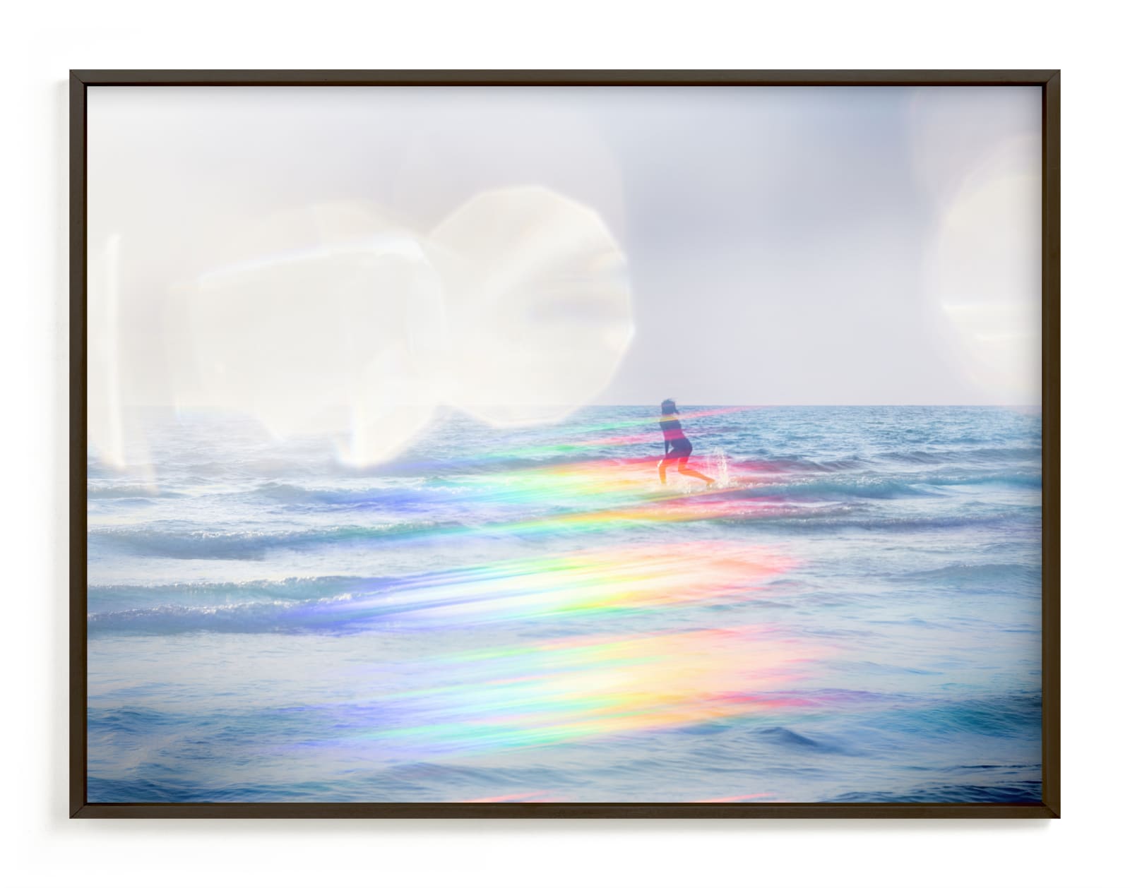 "Skipping through the ocean" - Limited Edition Art Print by Jacquelyn Sloane Siklos in beautiful frame options and a variety of sizes.