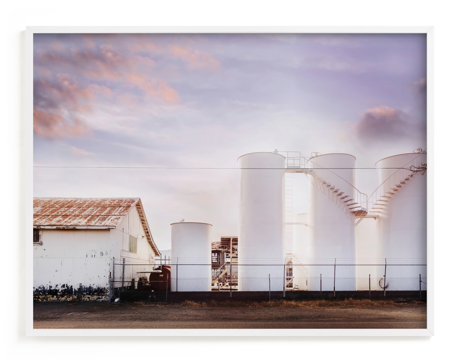 "Morning at the Silos" - Limited Edition Art Print by Hollie Renner Photography in beautiful frame options and a variety of sizes.