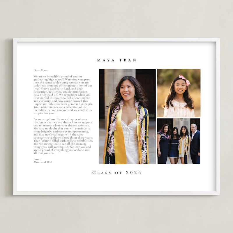 "Minimalist Three Photo: Framed Photo" - Custom Photo Art by Jennifer Postorino in beautiful frame options and a variety of sizes.