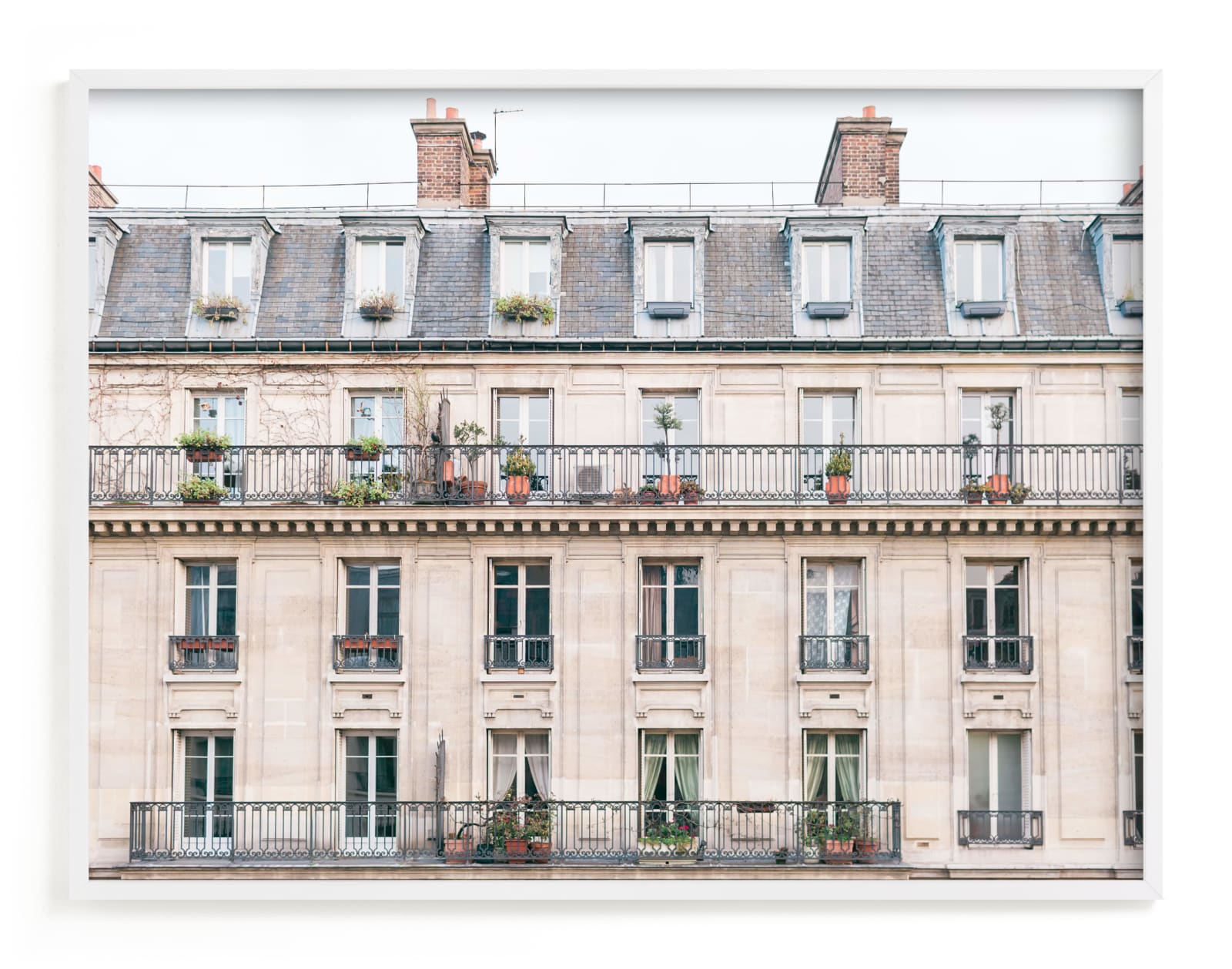 "Days in Paris" - Limited Edition Art Print by Jessica C Nugent in beautiful frame options and a variety of sizes.