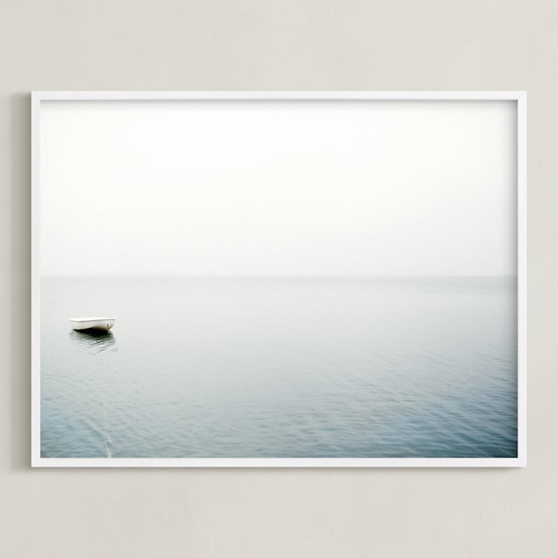 "To Be Alone" - Art Print in Light Fog by Haley George - Framed