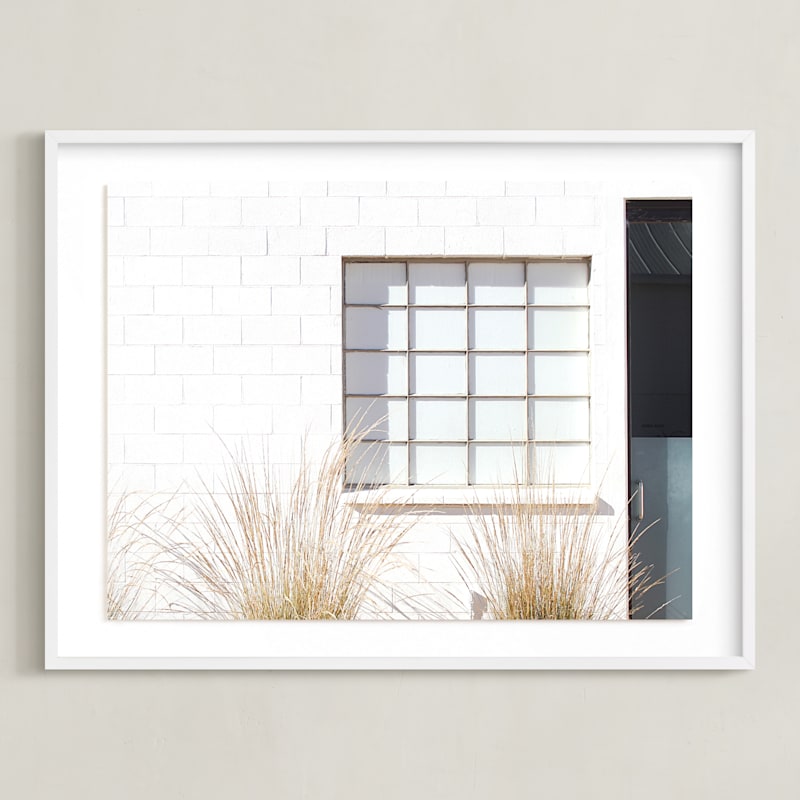 "Ballroom 2" - Art Print in White by Haley Warner - Framed