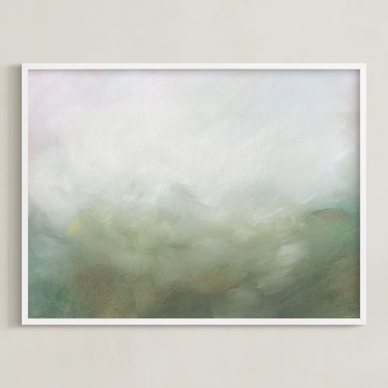 "Morning Mist" - Art Print in Moss by Lorent and Leif - Framed