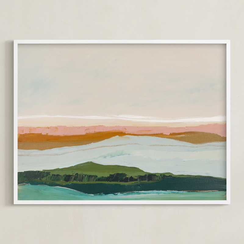 "Abstract Seascape Pt Reyes, California" - Art Print by Caryn Owen in beautiful frame options and a variety of sizes.