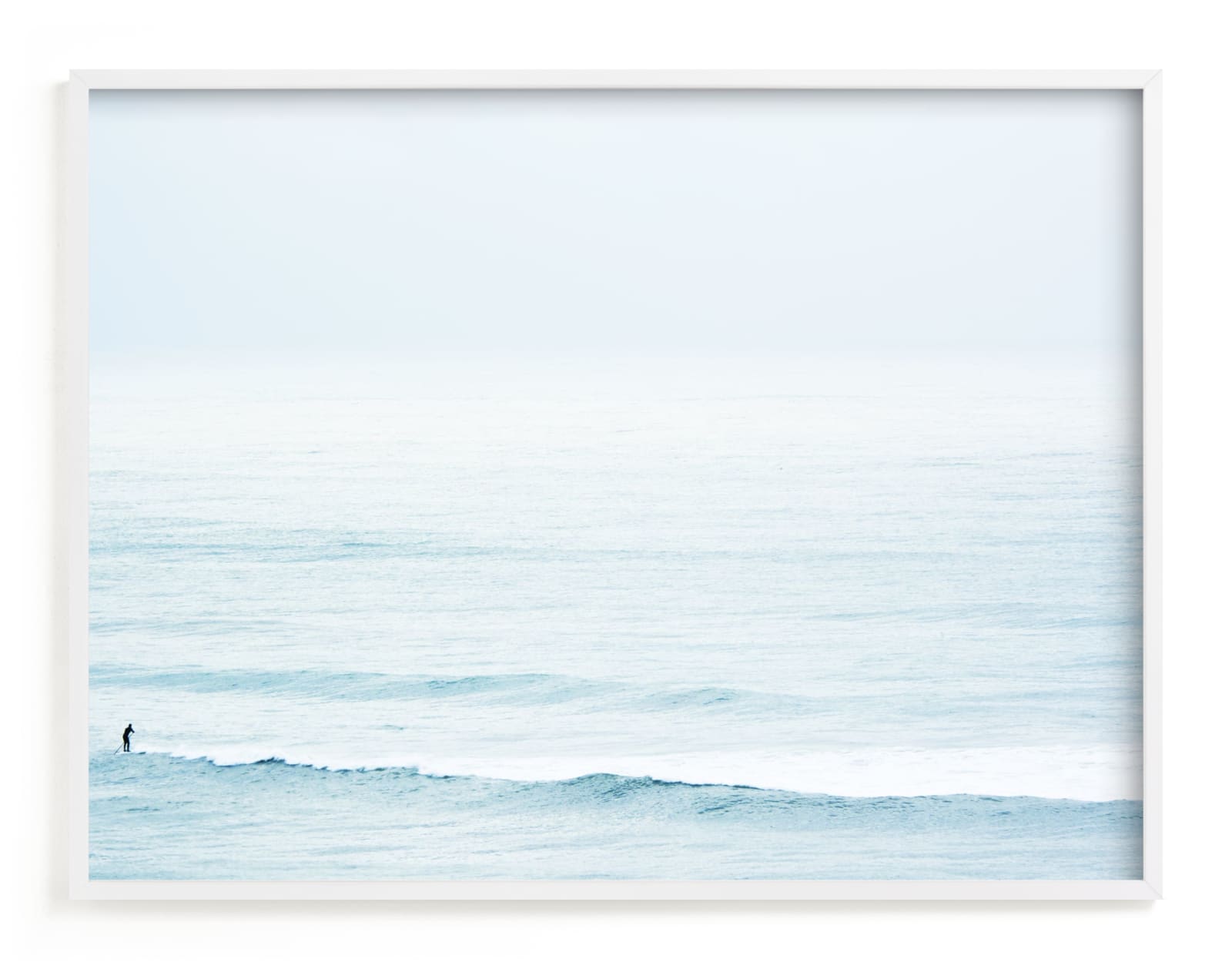 "Winter Surfing III" - Art Print by Tal Paz-Fridman in beautiful frame options and a variety of sizes.