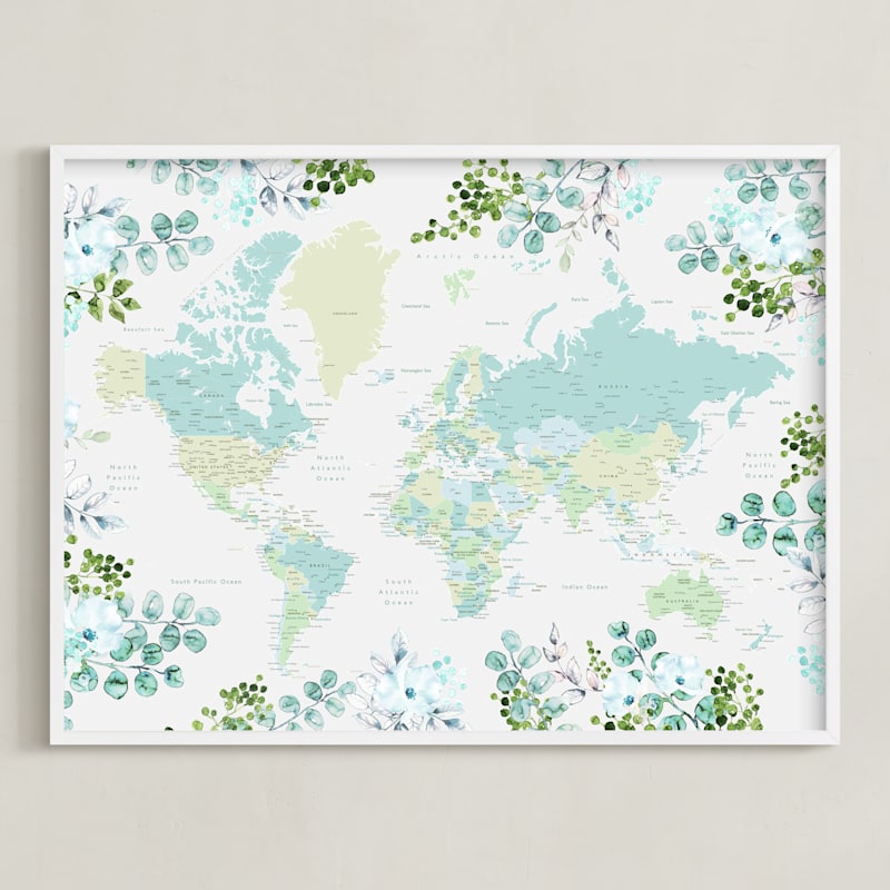 Greenery world map