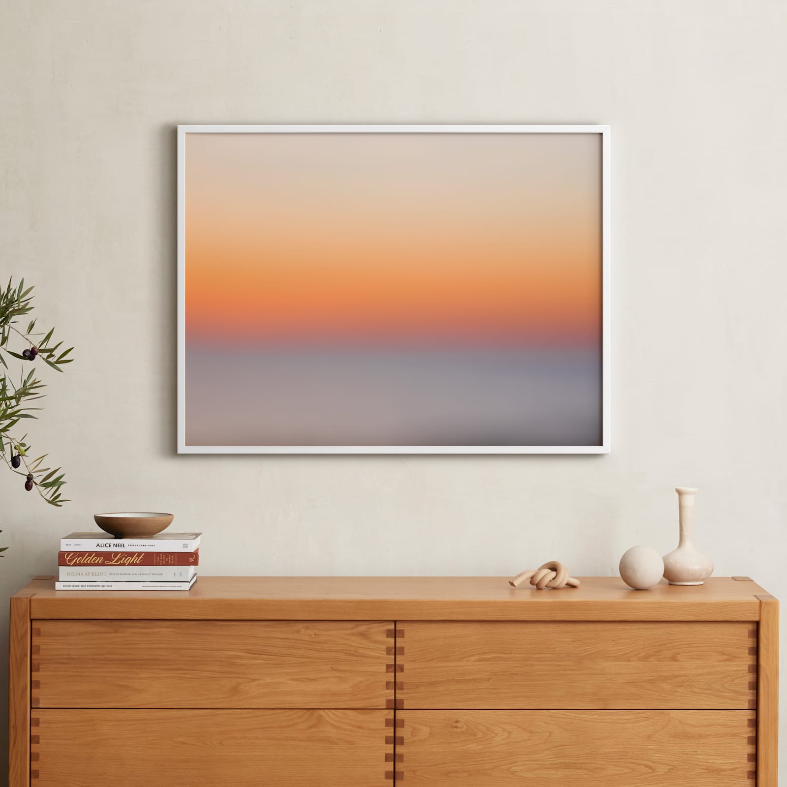 Summer Sunset II Art by Helen Makadia