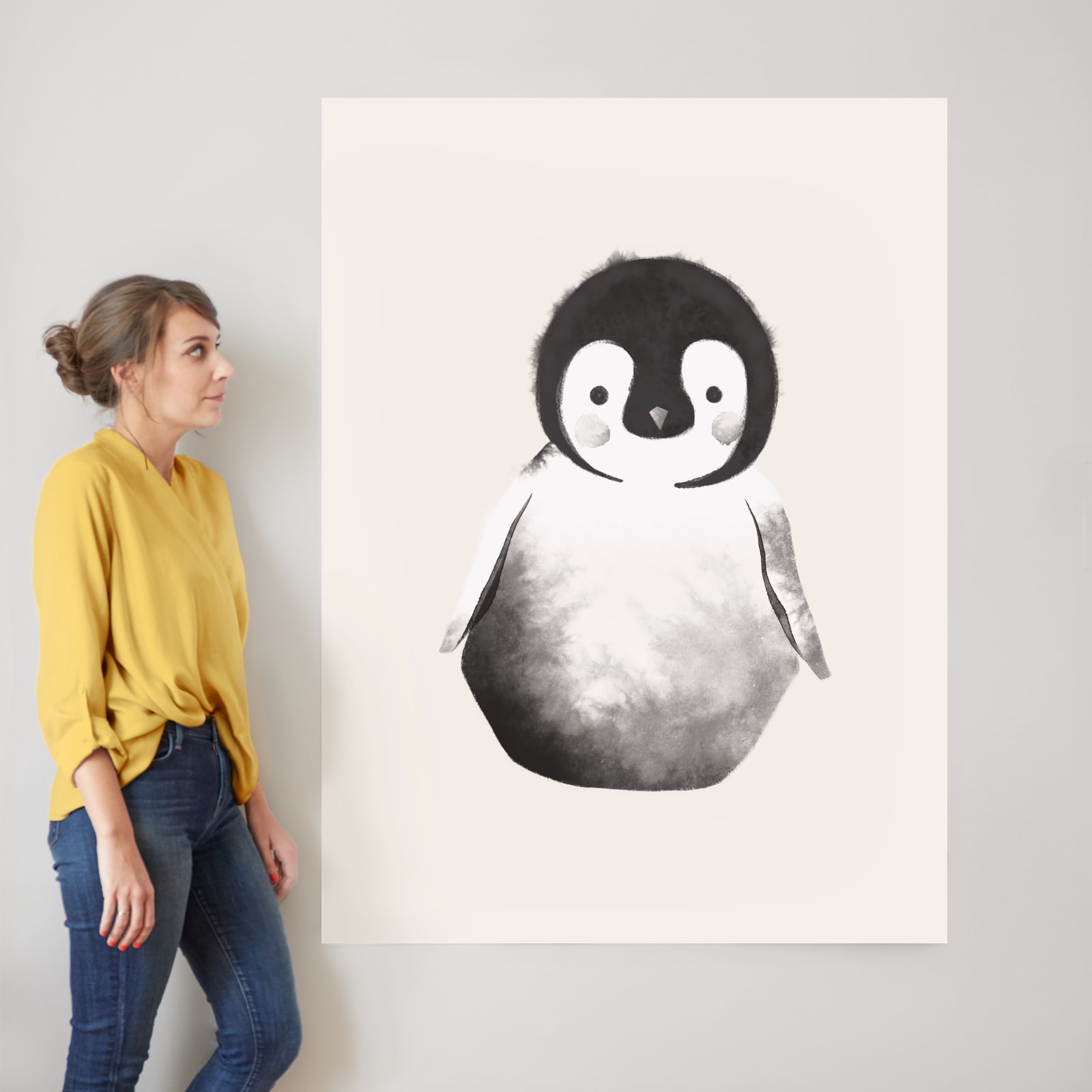 Come Together Kids: Footprint Penguin Wall Hanging