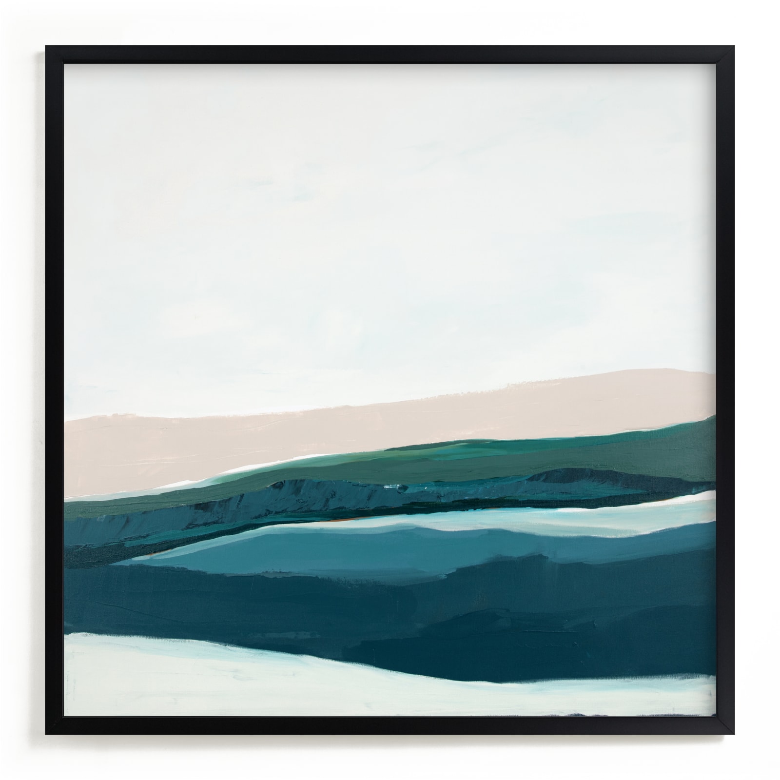 "Seascape at Dusk" - Limited Edition Art Print by Caryn Owen in beautiful frame options and a variety of sizes.