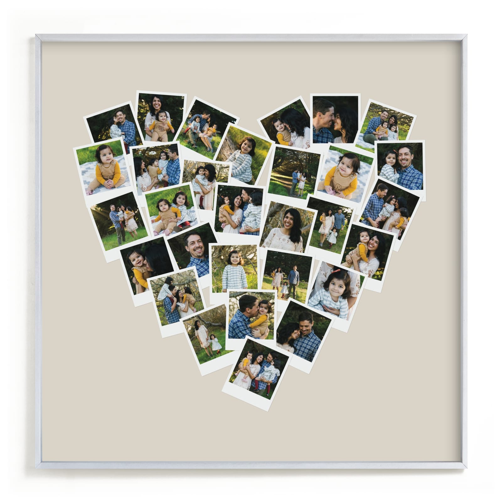 "Heart Snapshot Mix® Hues Photo Art" - Custom Photo Art by Minted in beautiful frame options and a variety of sizes.