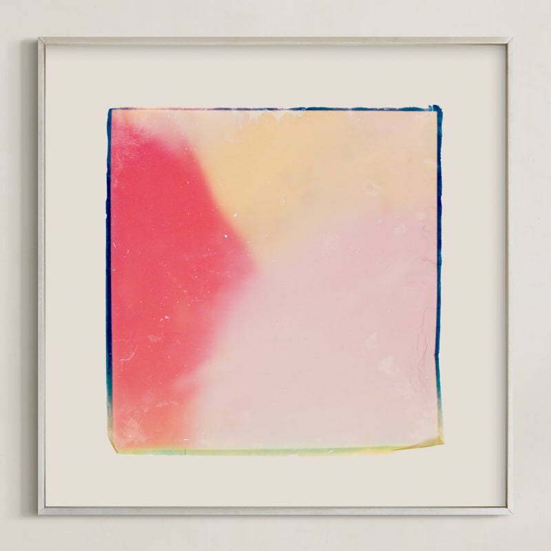 "Four Square IV" - Art Print in Vibrant by Kamala Nahas - Framed