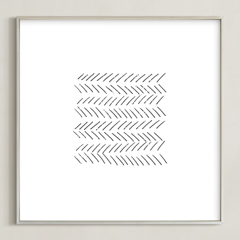 "Arrows" - Art Print in ebony by Waldo Press - Framed