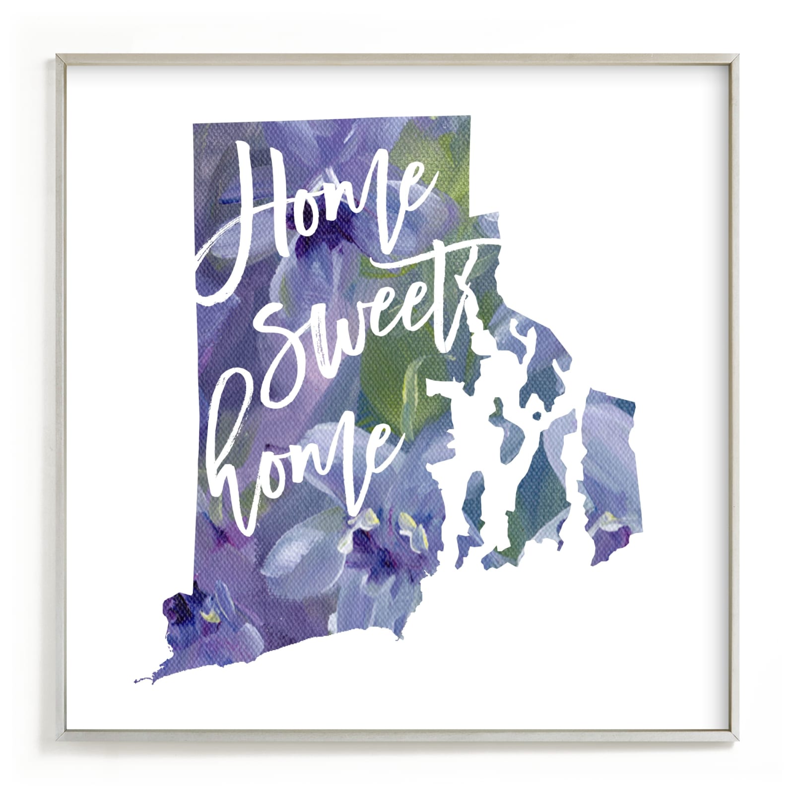 "Rhode Island (Violet)" - Art Print by Holly Whitcomb in beautiful frame options and a variety of sizes.