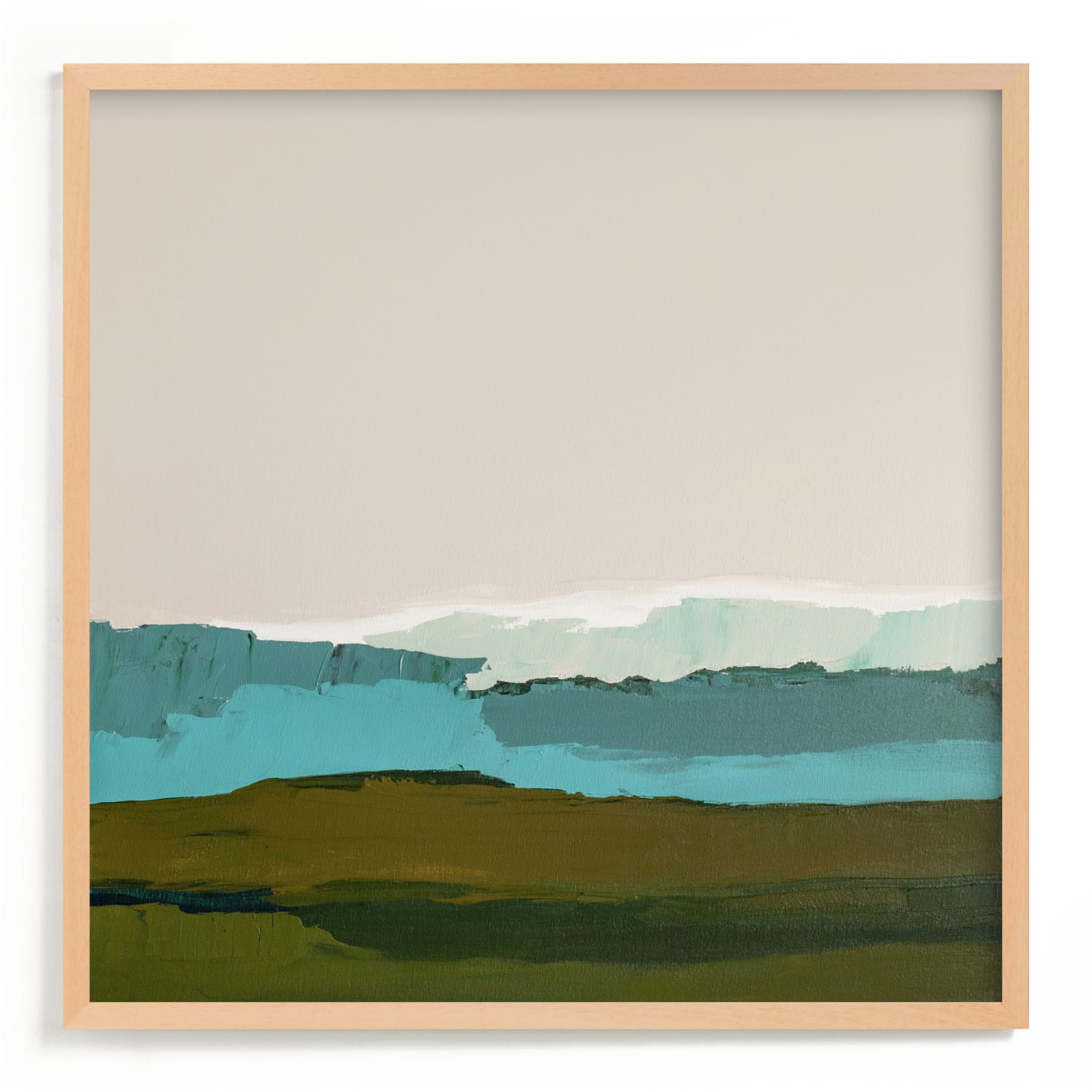 "Abstract Seascape #1" - Art Print by Caryn Owen in beautiful frame options and a variety of sizes.