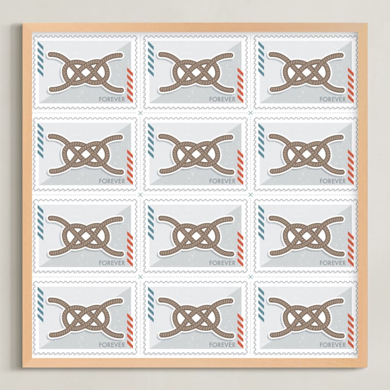 "Knot Stamps" - Art Print by Lorent and Leif in beautiful frame options and a variety of sizes.