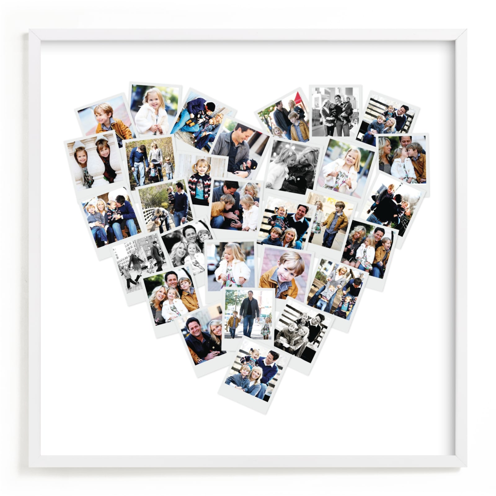 "Heart Snapshot Mix® Photo Art" - Custom Photo Art by Minted in beautiful frame options and a variety of sizes.