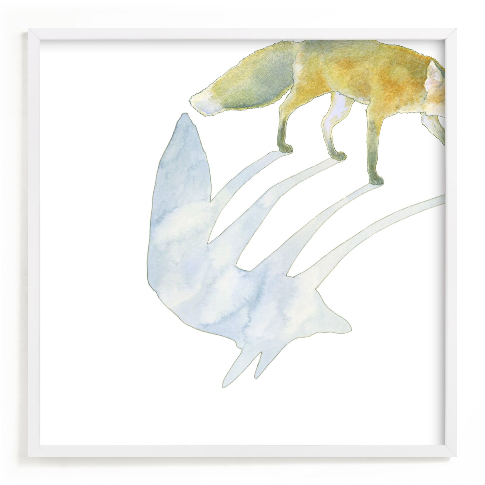 "Fox Shadow" - Limited Edition Art Print by Natalie Groves in beautiful frame options and a variety of sizes.