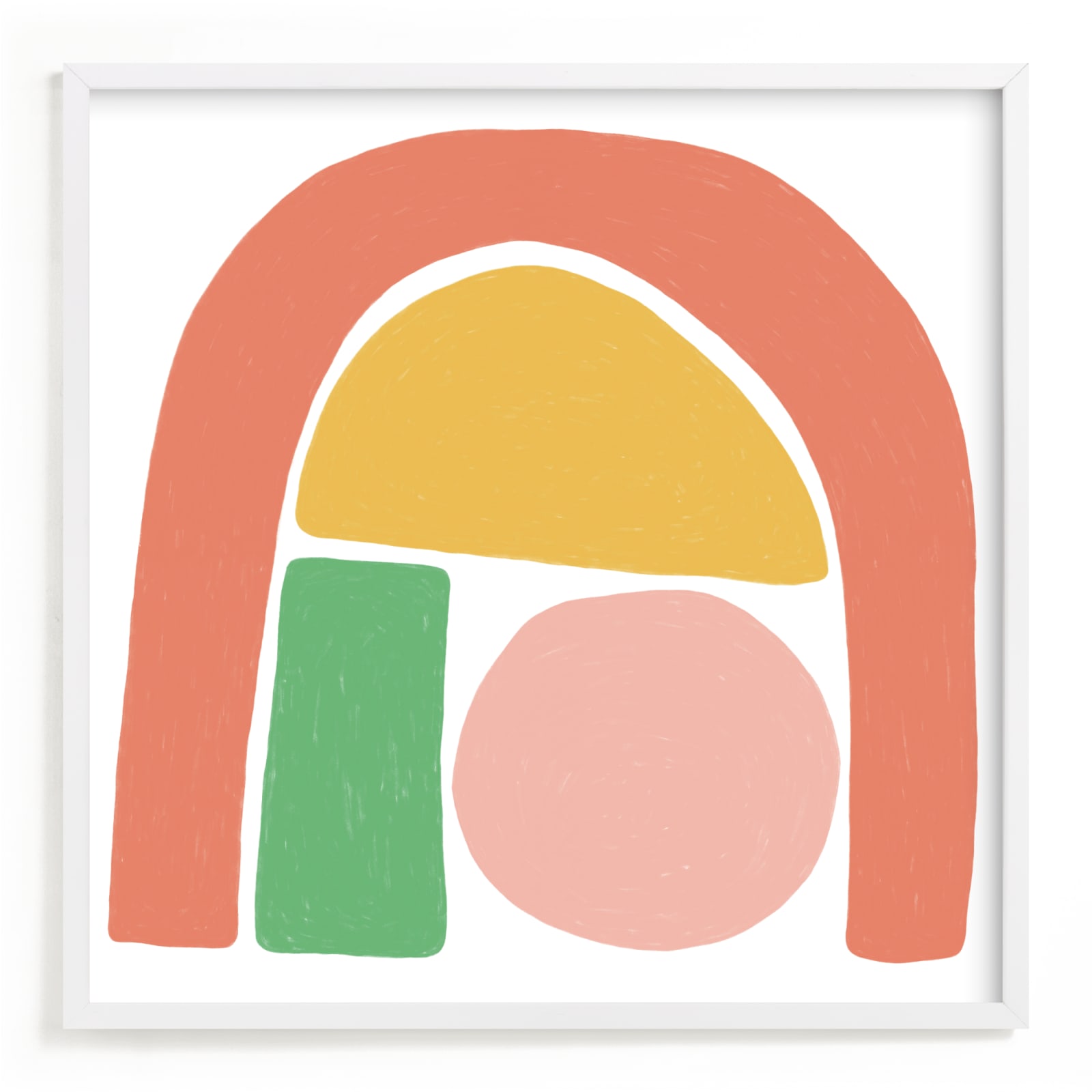 "Undercover Shapes" - Limited Edition Art Print by Betsy Siber in beautiful frame options and a variety of sizes.