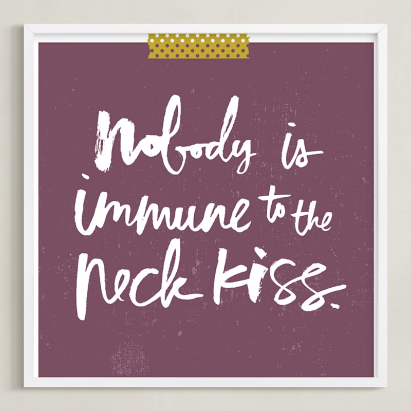 Nobody is immune to the neck kiss.