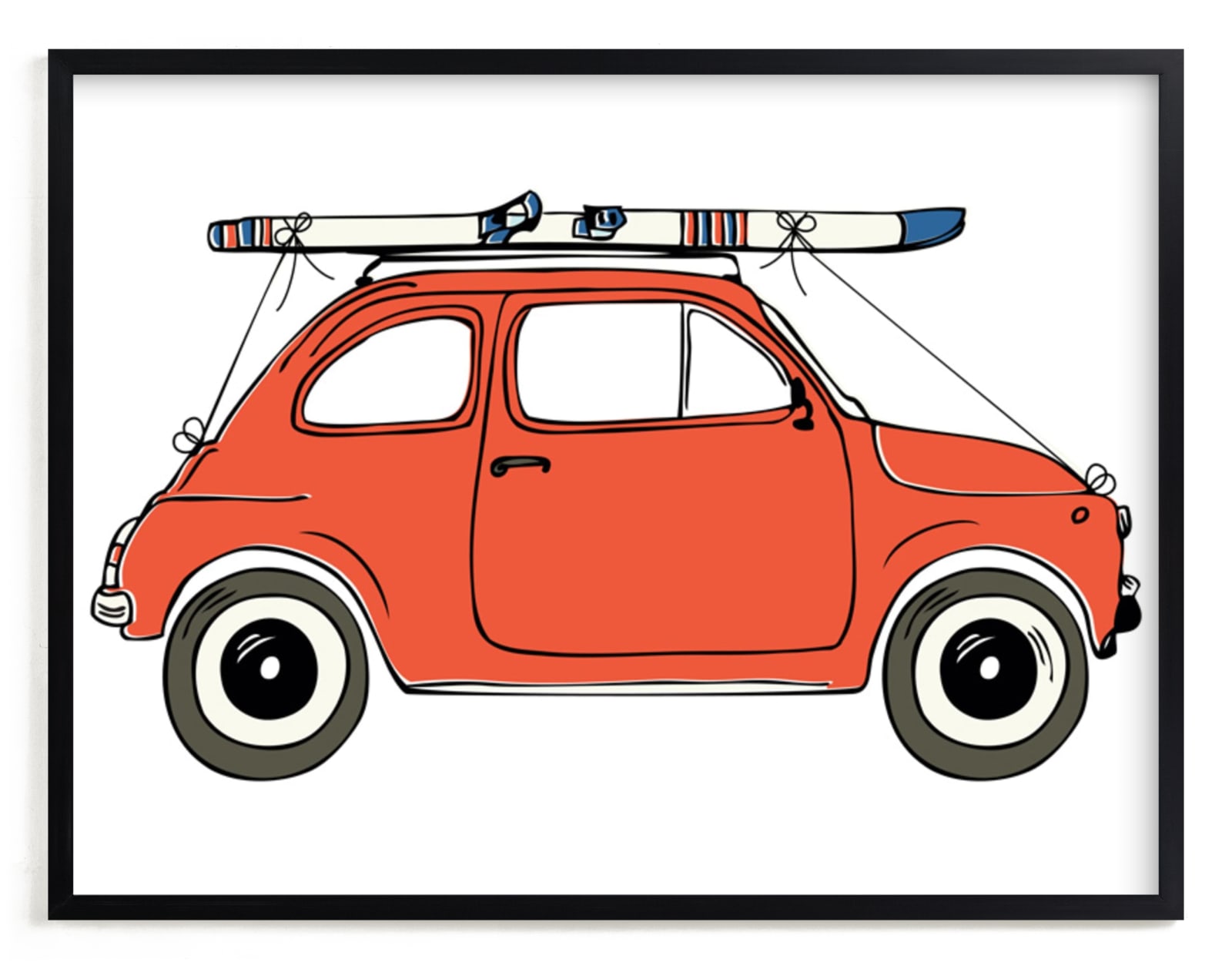 "To the Ski Slopes" - Limited Edition Art Print by Alston Wise in beautiful frame options and a variety of sizes.