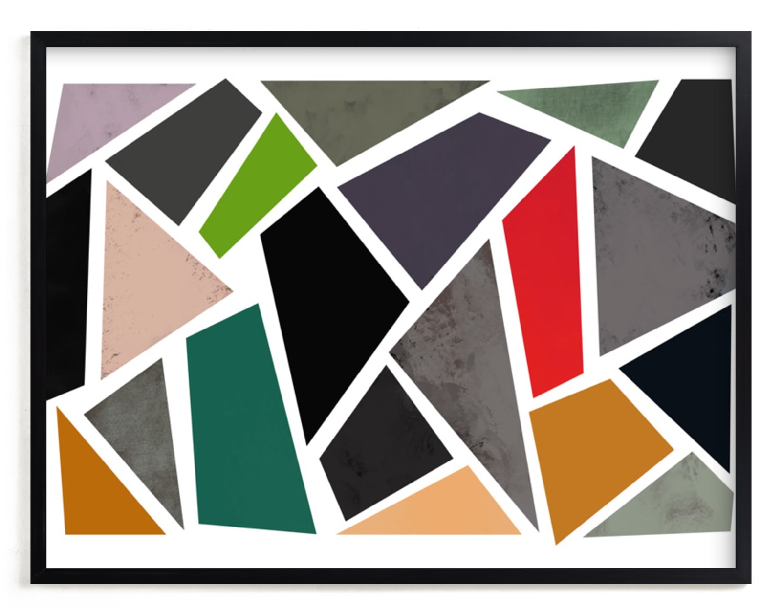 "Geo Fragments" - Art Print by Katherine Moynagh in beautiful frame options and a variety of sizes.