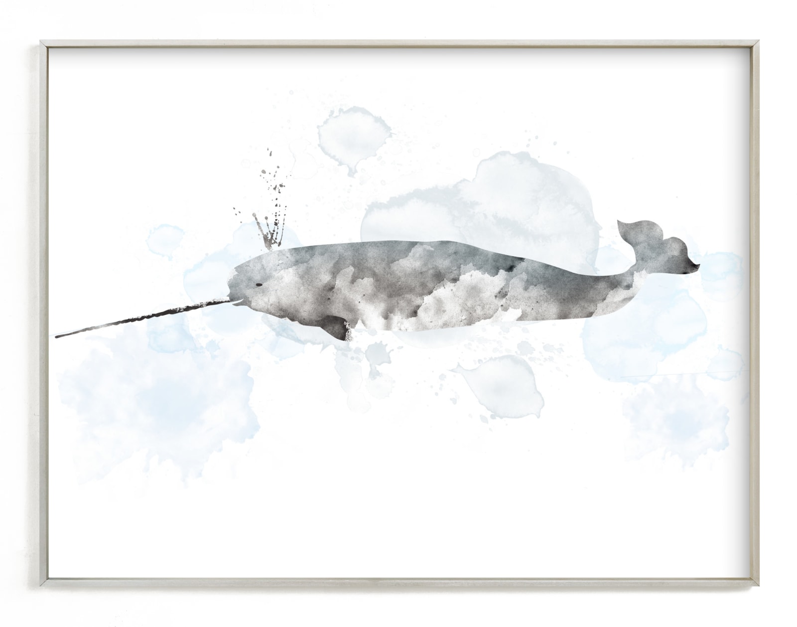 "Whale Series Two" - Limited Edition Art Print by Shirley Lin Schneider in beautiful frame options and a variety of sizes.
