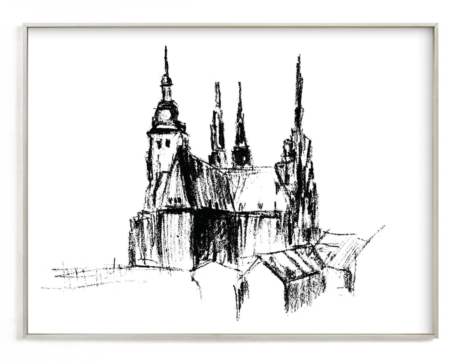 "Prague" - Limited Edition Art Print by Anastasia Makarova in beautiful frame options and a variety of sizes.