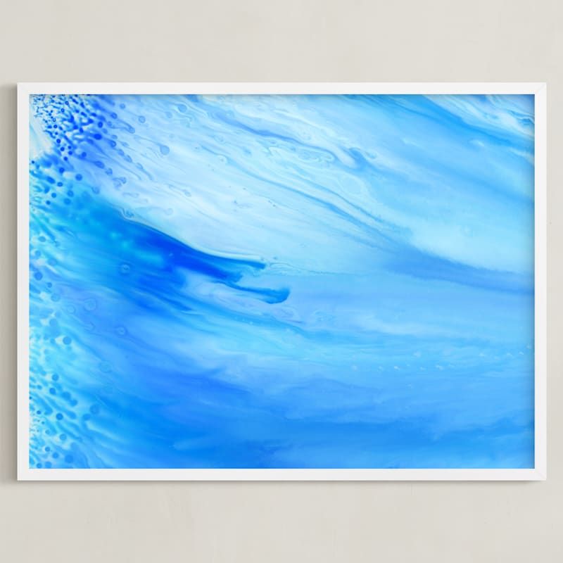 "The Swell" - Art Print in tropical sea by Michelle Waldie - Framed