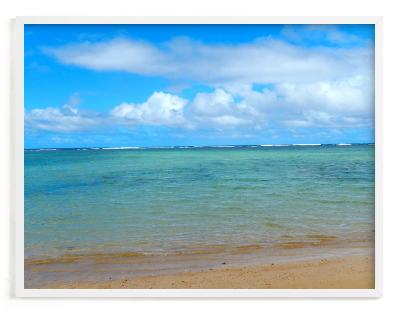 "Calm Hawaii" - Art Print by Jan Kessel in beautiful frame options and a variety of sizes.