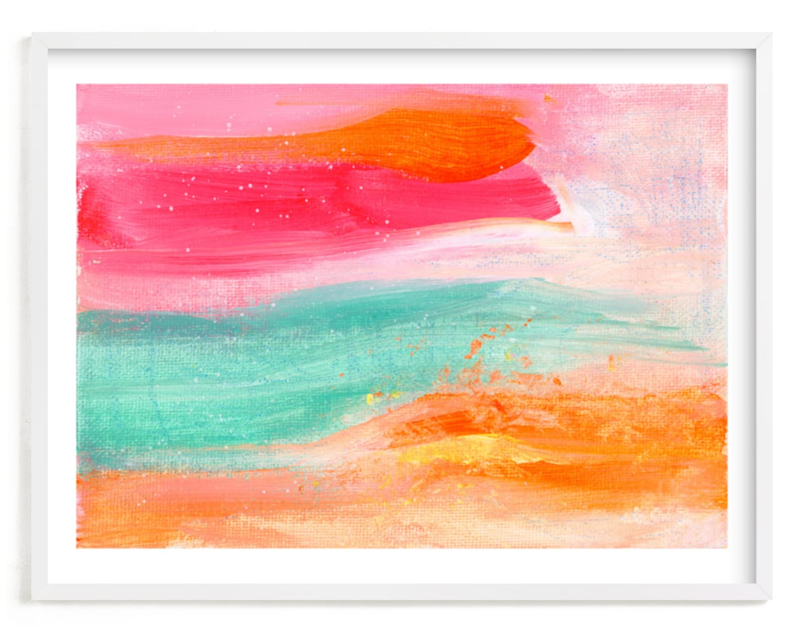 "Neonscape" - Art Print by Lindsay Megahed in beautiful frame options and a variety of sizes.