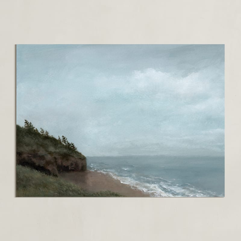 "Life On Hold" - Art Print in Sky by Elly - Unframed