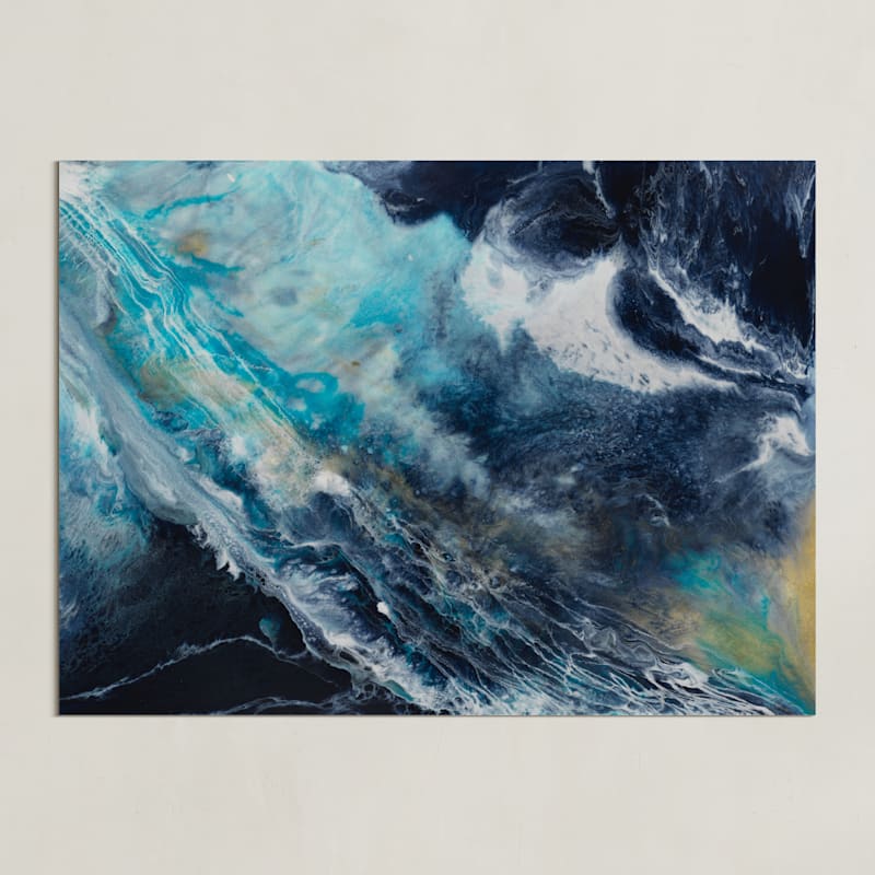 "Oceana" - Art Print in Ocean Blue by Alice Lin - Unframed