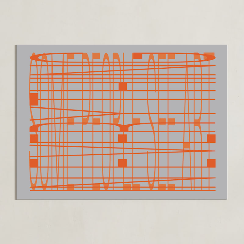 "Art in Everything" - Art Print in mandarin by Deborah Chou - Unframed