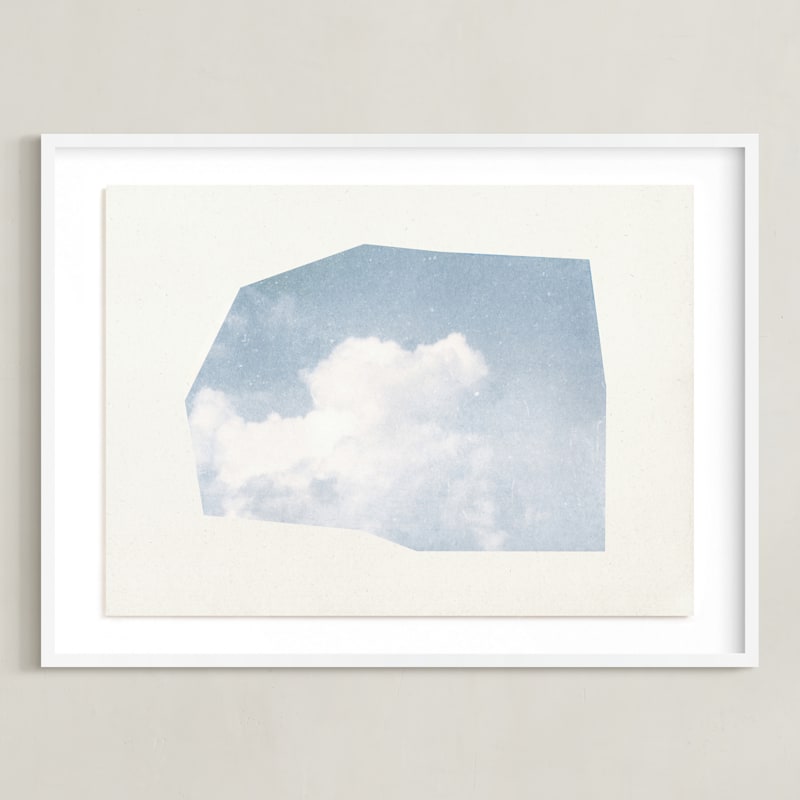 "a scrap of the sky II" - Art Print in Sky by Sumak Studio - Framed