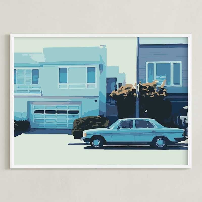"The Blues" - Art Print in The Blues by Adriana Rojas - Framed