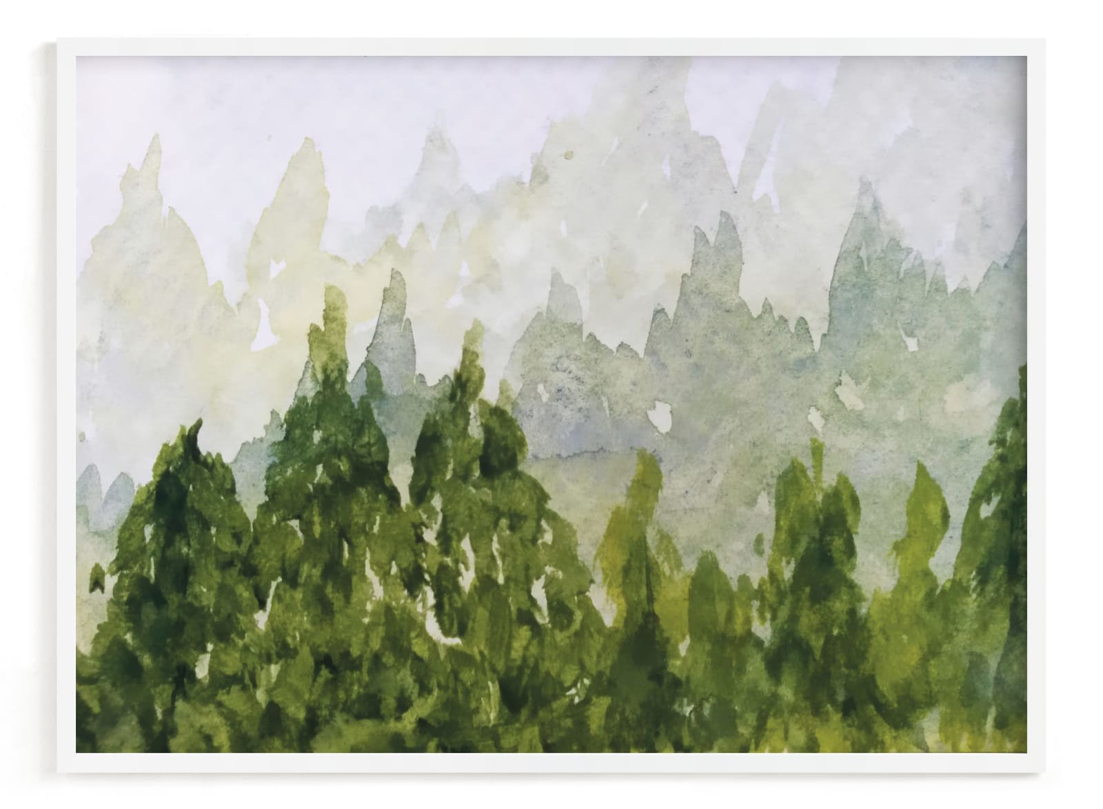 "Towering Tree Tops" - Art Print by Roopali in beautiful frame options and a variety of sizes.