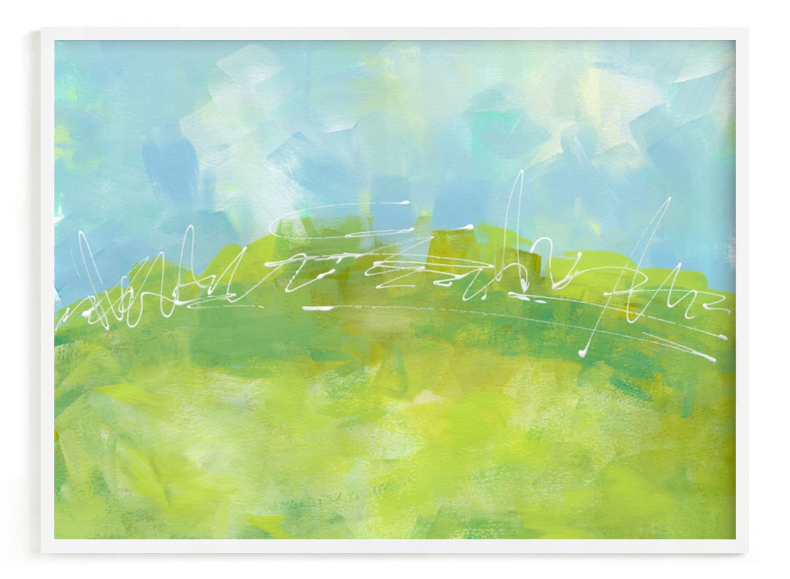 "A Beautiful Day" - Art Print by Laura Bolter in beautiful frame options and a variety of sizes.