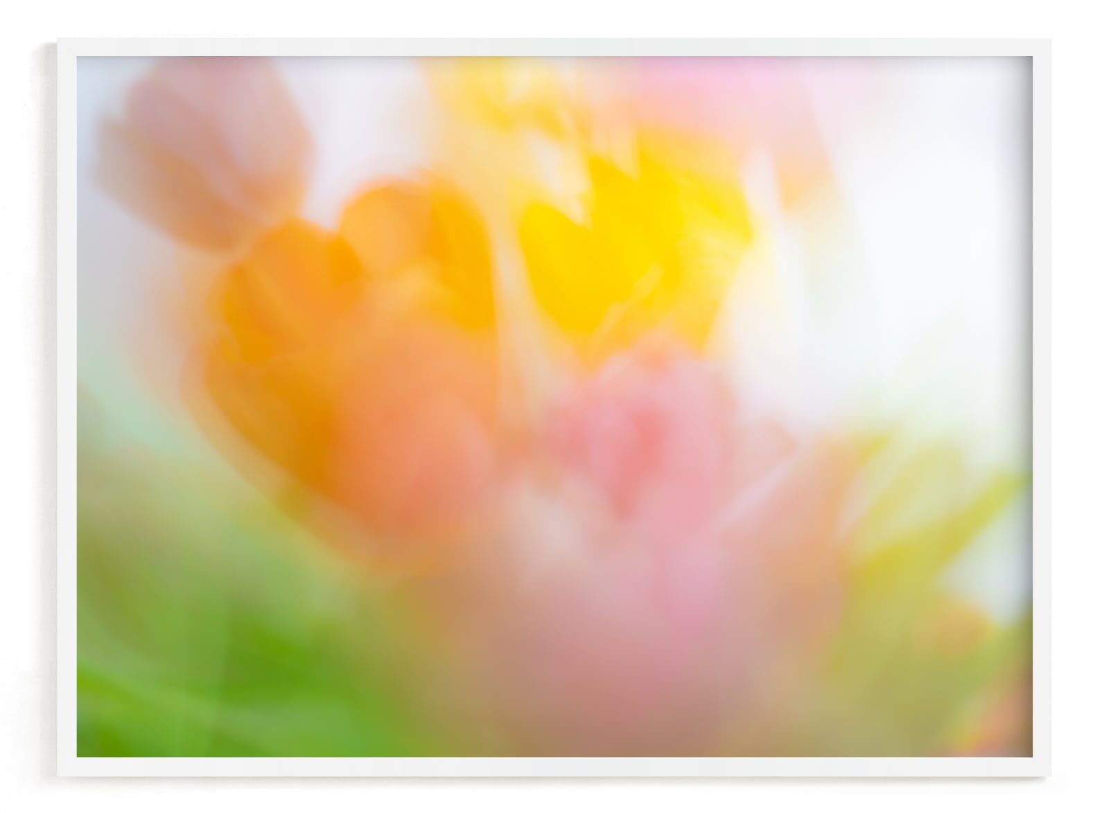 "Abstract Tulips 9" by Laura Hamm in beautiful frame options and a variety of sizes.