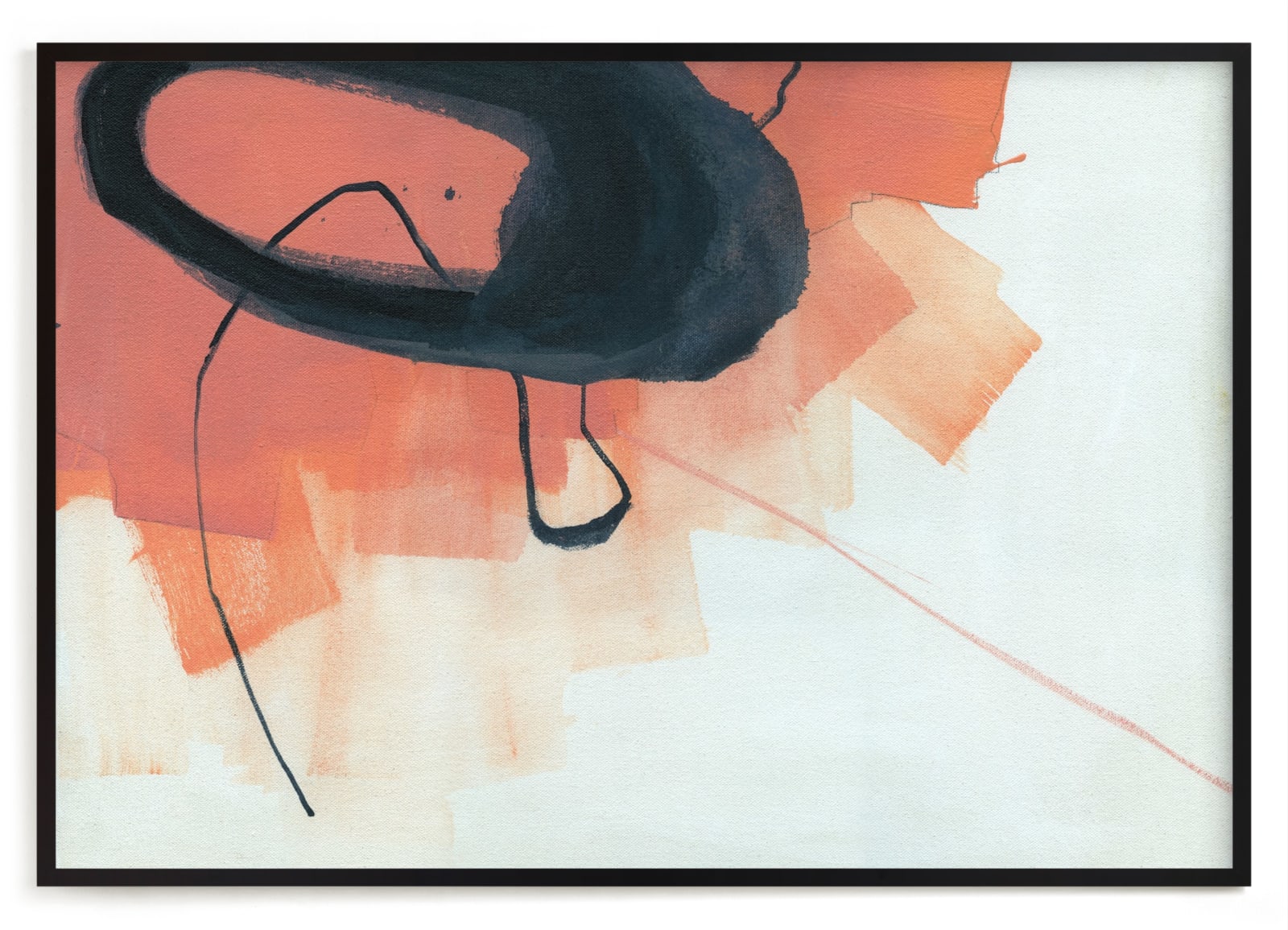 "Orange Abstraction" - Limited Edition Art Print by Kirsta Benedetti in beautiful frame options and a variety of sizes.