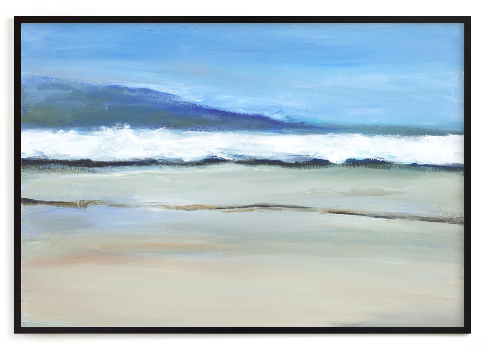 "Neutral Coast" - Limited Edition Art Print by Jenny Partrite in beautiful frame options and a variety of sizes.