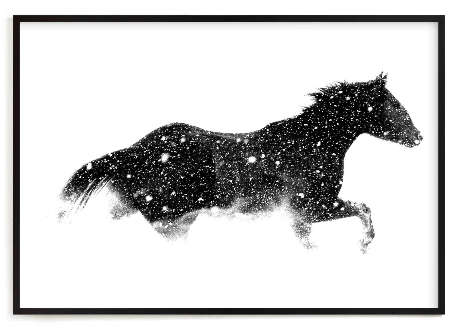 "Snow Chaser" - Limited Edition Art Print by Leslie Le Coq in beautiful frame options and a variety of sizes.