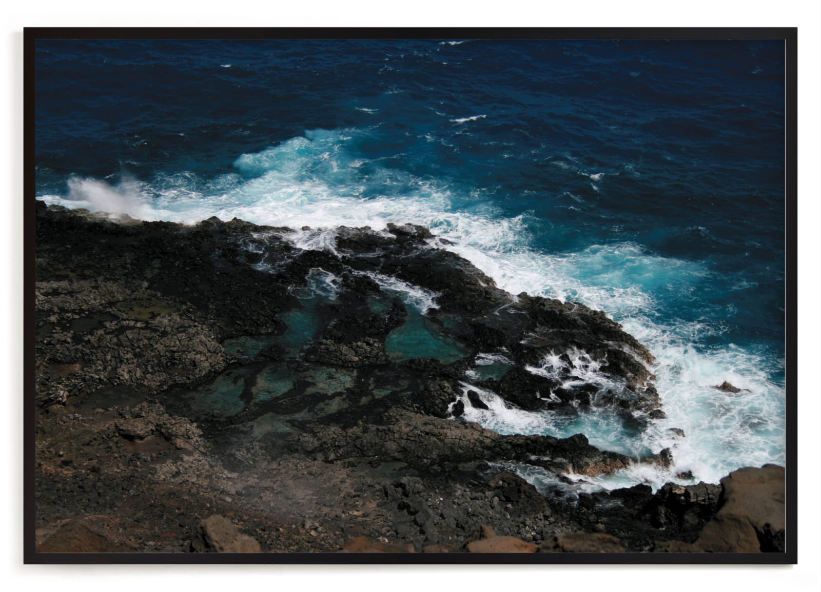 "Tidal Pools & Crashing Waves" - Limited Edition Art Print by Whitney Todd in beautiful frame options and a variety of sizes.