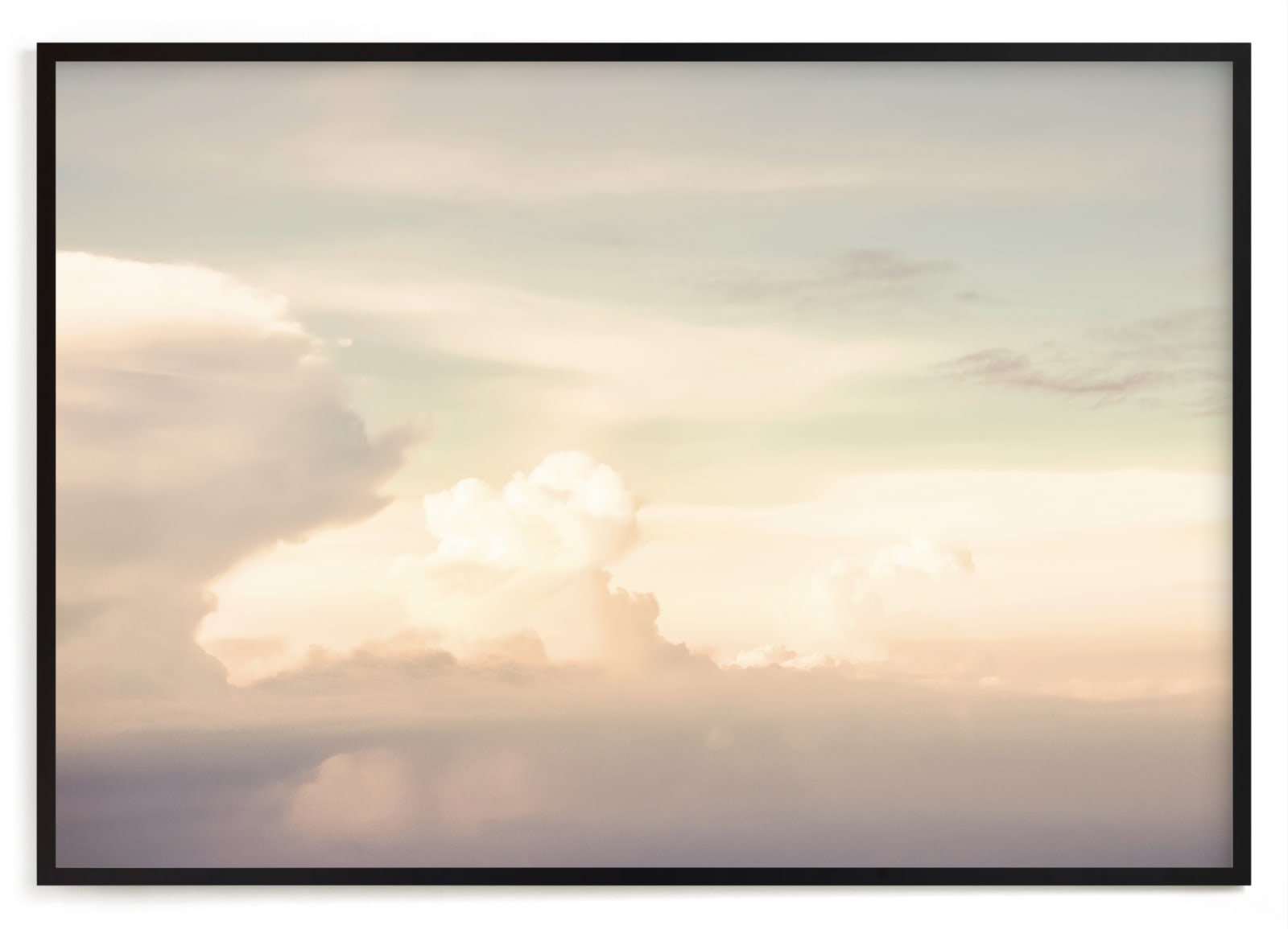 "Flying With Clouds" - Grownup Open Edition Non-custom Art Print by Qing Ji in beautiful frame options and a variety of sizes.