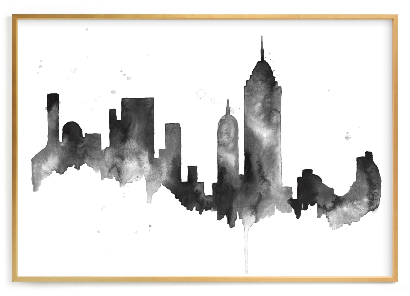 "New York City Skyline" - Limited Edition Art Print by Kelsey McNatt in beautiful frame options and a variety of sizes.