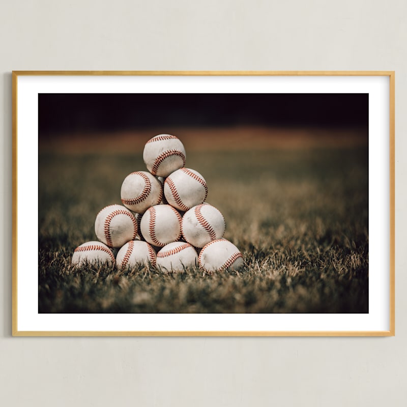 "For The Big Game 1" by Janet Cruz in beautiful frame options and a variety of sizes.