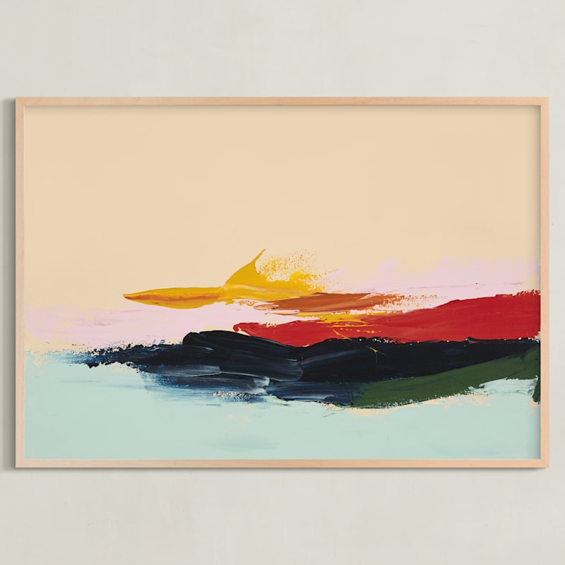 "Bursting With Pride 2" - Art Print in Rainbow by Caryn Owen - Framed
